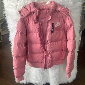Nike Women's Pink Puffer Jacket
